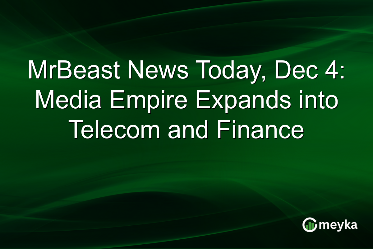 MrBeast News Today, Dec 4: Media Empire Expands into Telecom and Finance