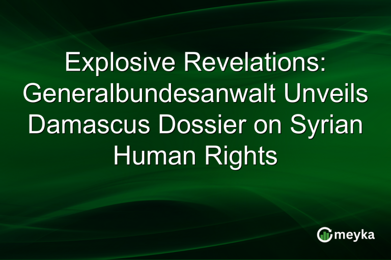 Explosive Revelations: Generalbundesanwalt Unveils Damascus Dossier on Syrian Human Rights