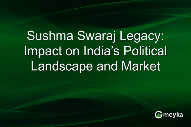 Sushma Swaraj Legacy: Impact on India’s Political Landscape and Market