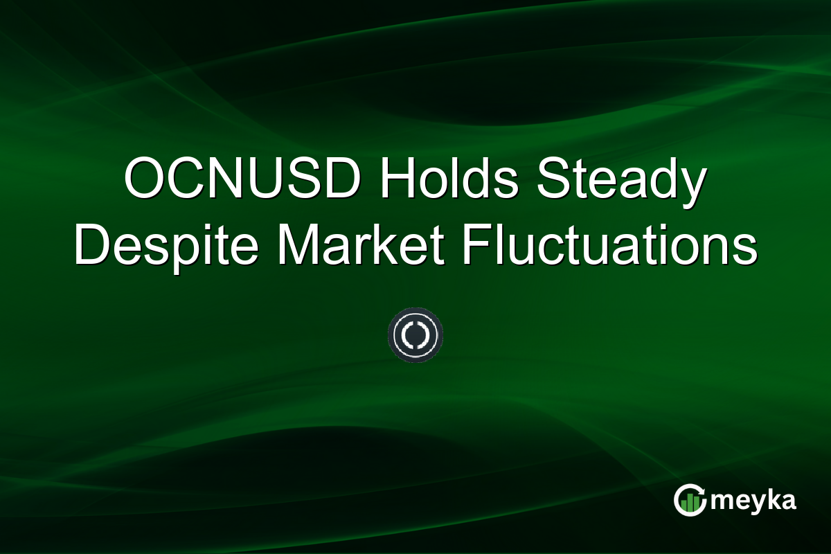 OCNUSD Holds Steady Despite Market Fluctuations