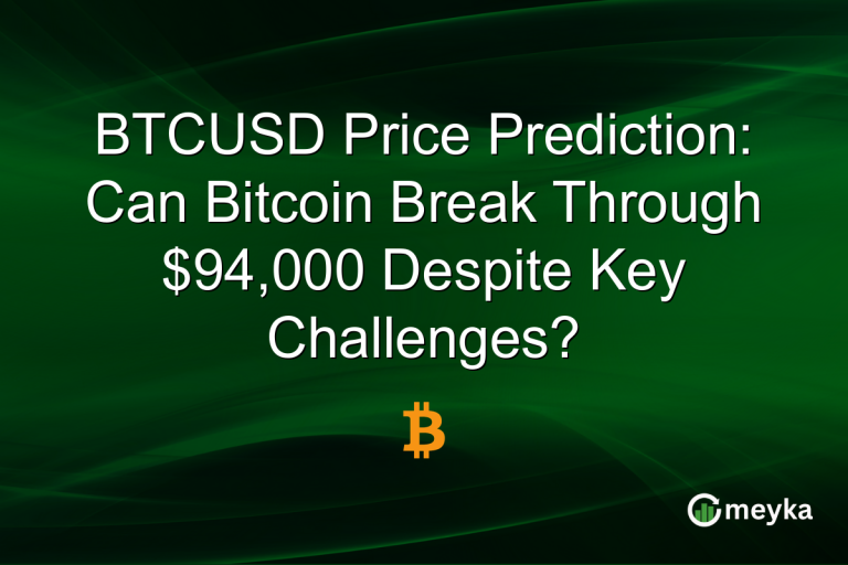 BTCUSD Price Prediction: Can Bitcoin Break Through $94,000 Despite Key Challenges?