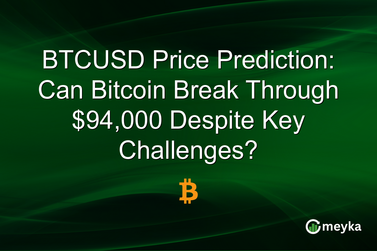 BTCUSD Price Prediction: Can Bitcoin Break Through $94,000 Despite Key Challenges?