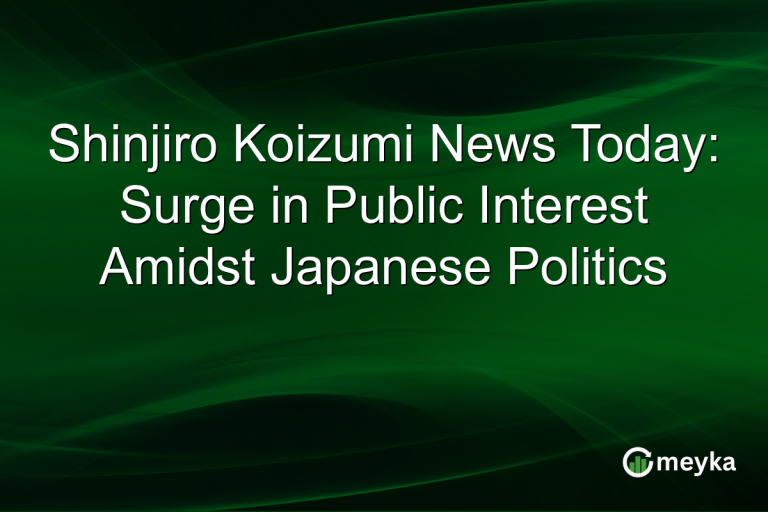 Shinjiro Koizumi News Today: Surge in Public Interest Amidst Japanese Politics
