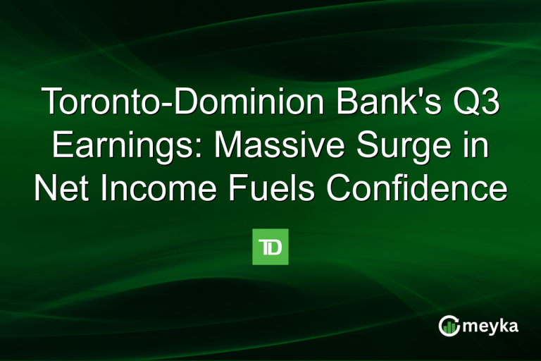 Toronto-Dominion Bank's Q3 Earnings: Massive Surge in Net Income Fuels Confidence