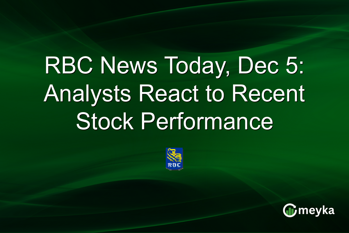 RBC News Today, Dec 5: Analysts React to Recent Stock Performance