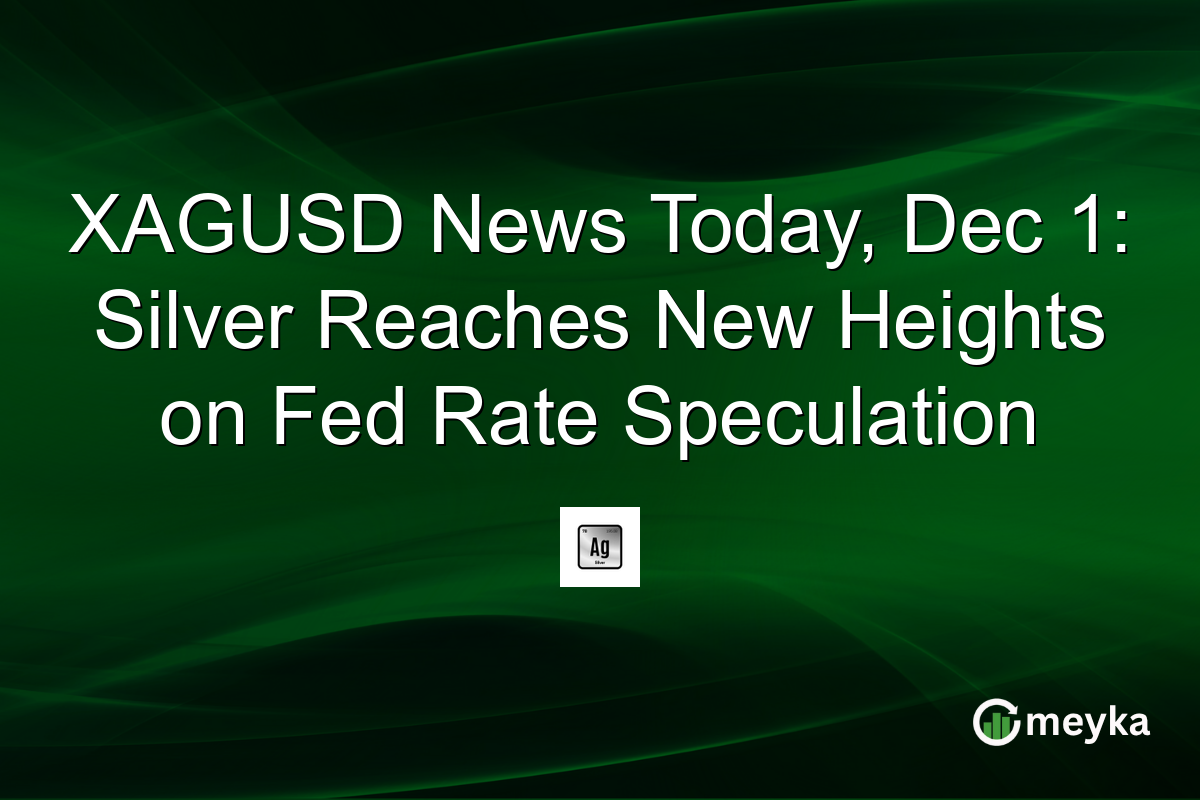 XAGUSD News Today, Dec 1: Silver Reaches New Heights on Fed Rate Speculation