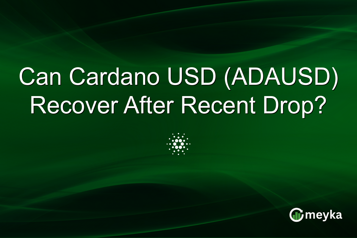 Can Cardano USD (ADAUSD) Recover After Recent Drop?