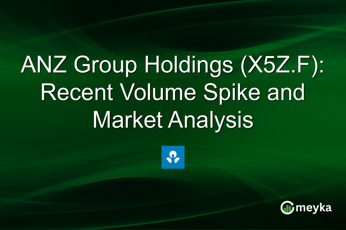 ANZ Group Holdings (X5Z.F): Recent Volume Spike and Market Analysis