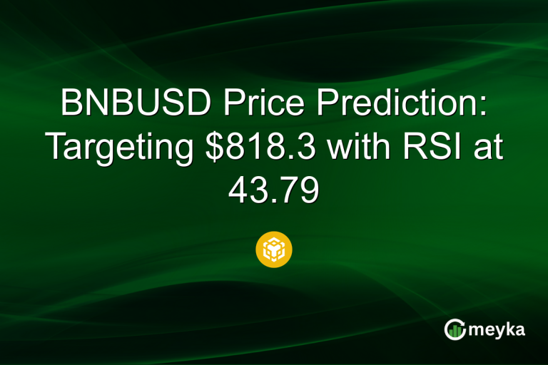 BNBUSD Price Prediction: Targeting $818.3 with RSI at 43.79