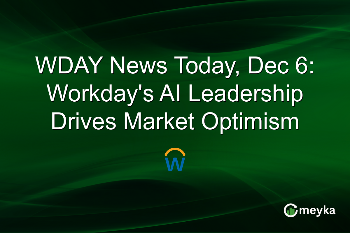WDAY News Today, Dec 6: Workday's AI Leadership Drives Market Optimism