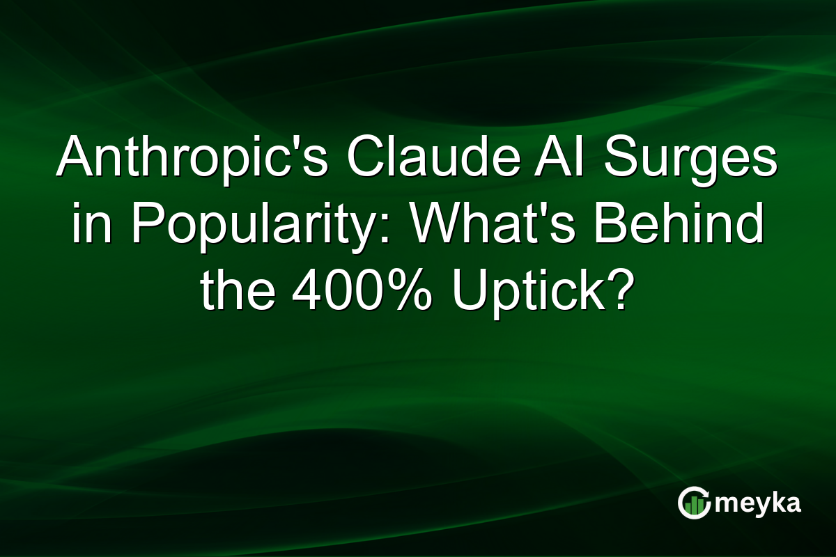 Anthropic's Claude AI Surges in Popularity: What's Behind the 400% Uptick?