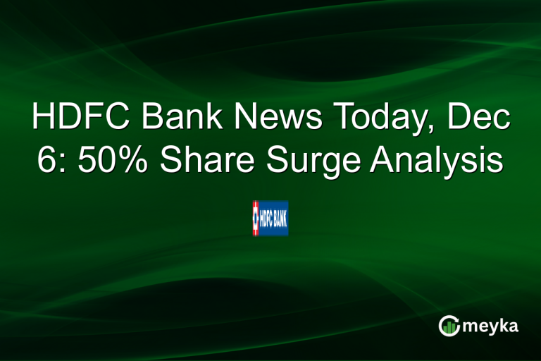 HDFC Bank News Today, Dec 6: 50% Share Surge Analysis