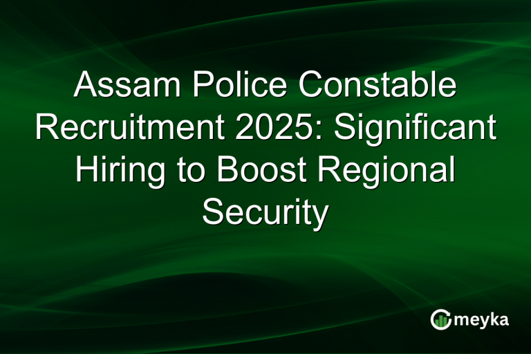 Assam Police Constable Recruitment 2025: Significant Hiring to Boost Regional Security