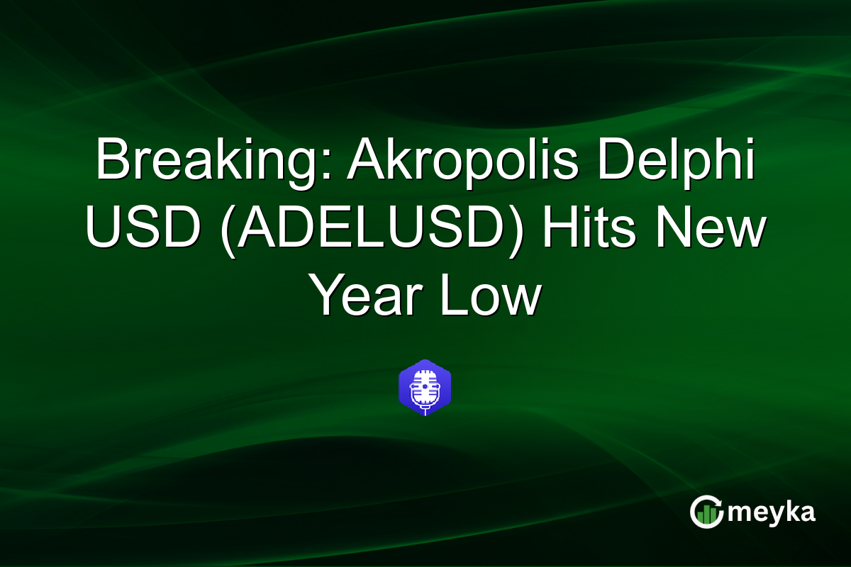 Breaking: Akropolis Delphi USD (ADELUSD) Hits New Year Low