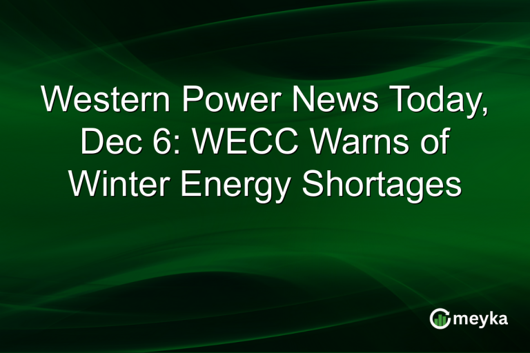 Western Power News Today, Dec 6: WECC Warns of Winter Energy Shortages