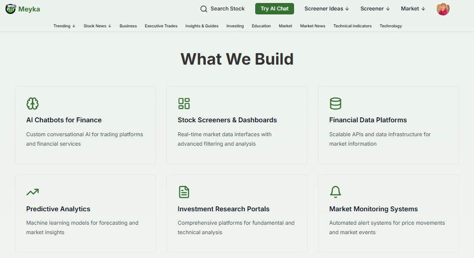Meyka AI Enterprise Features Offering