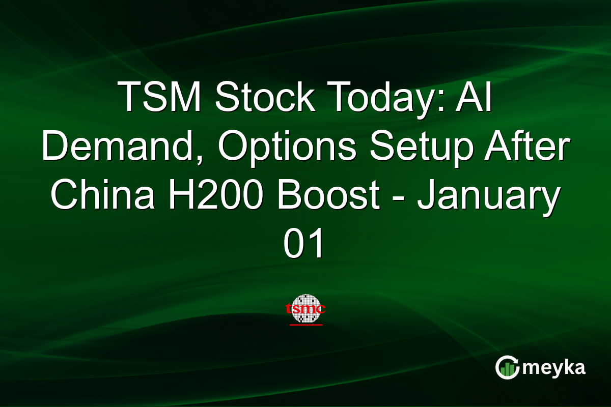 TSM Stock Today: AI Demand, Options Setup After China H200 Boost - January 01