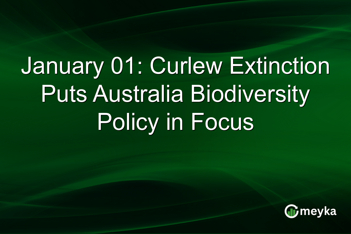January 01: Curlew Extinction Puts Australia Biodiversity Policy in Focus