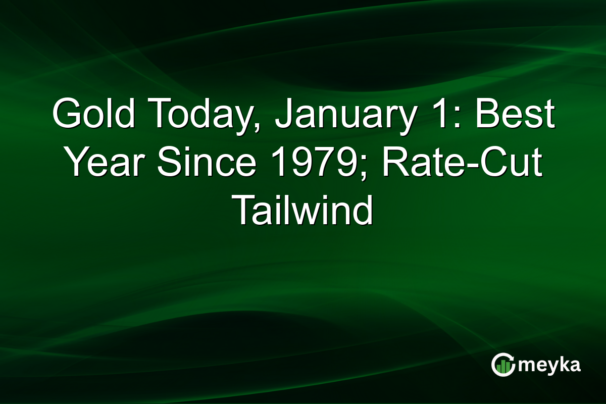 Gold Today, January 1: Best Year Since 1979; Rate-Cut Tailwind