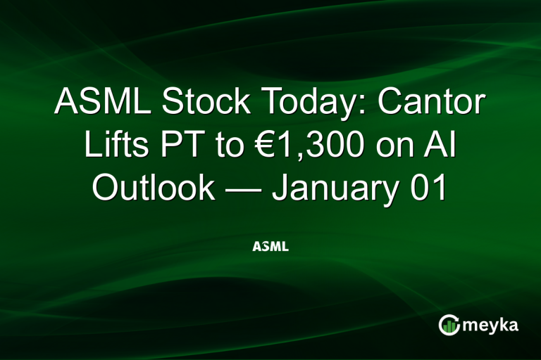 ASML Stock Today: Cantor Lifts PT to €1,300 on AI Outlook — January 01