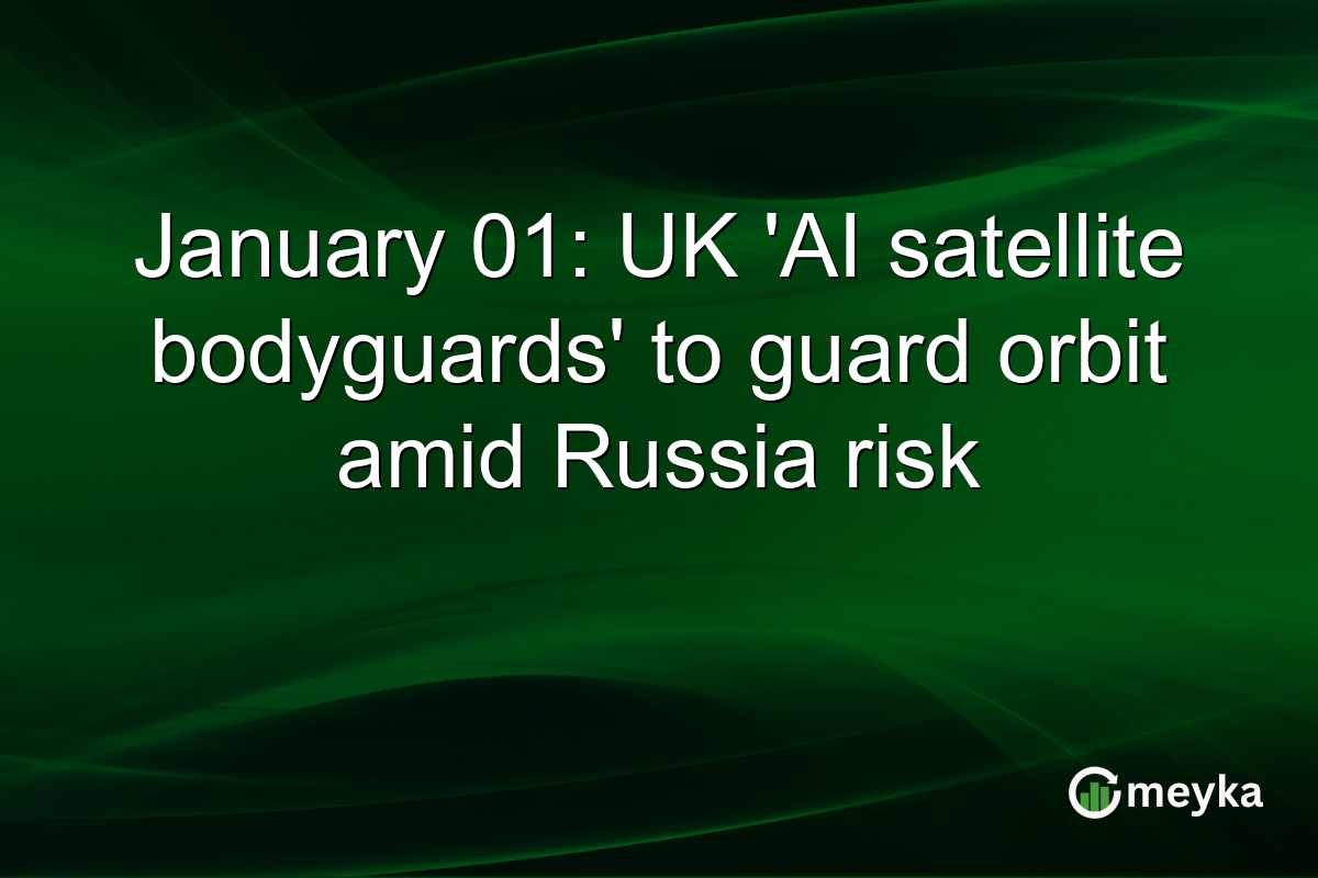 January 01: UK 'AI satellite bodyguards' to guard orbit amid Russia risk