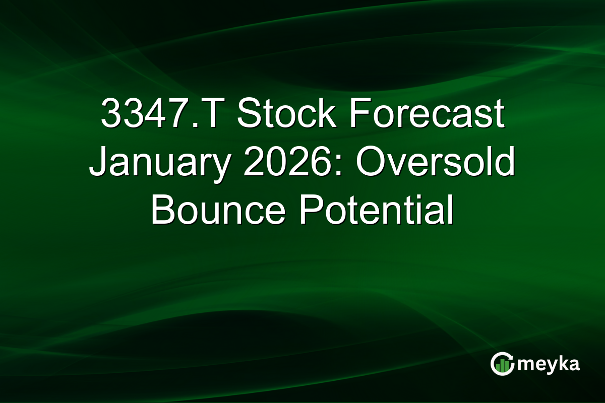 3347.T Stock Forecast January 2026: Oversold Bounce Potential