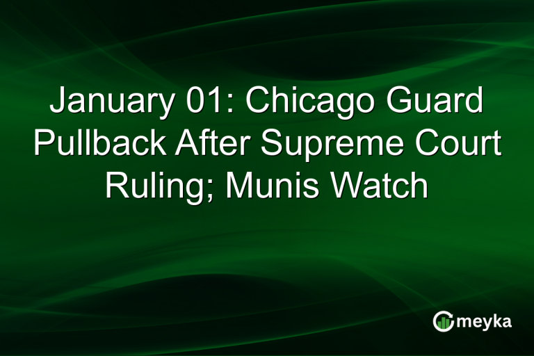 January 01: Chicago Guard Pullback After Supreme Court Ruling; Munis Watch