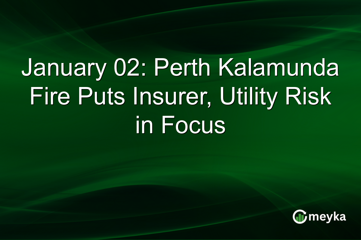 January 02: Perth Kalamunda Fire Puts Insurer, Utility Risk in Focus