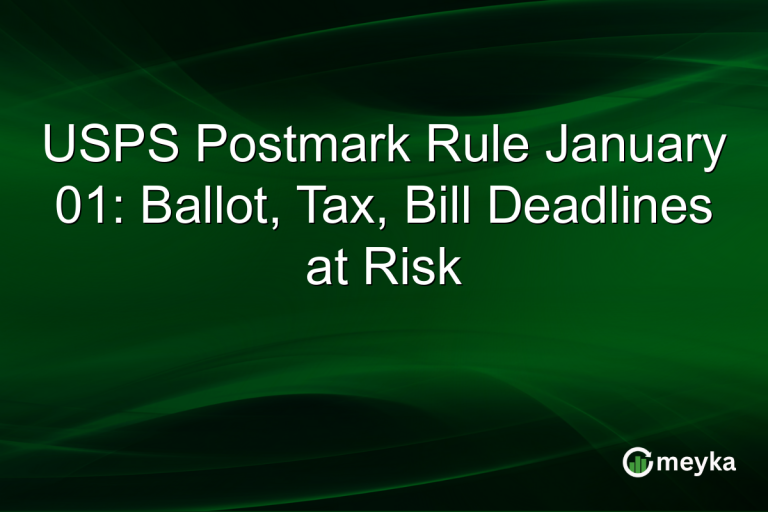 USPS Postmark Rule January 01: Ballot, Tax, Bill Deadlines at Risk