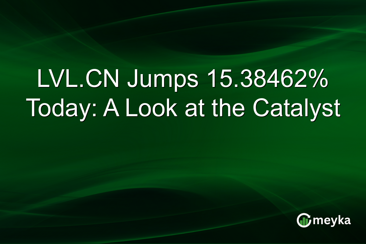 LVL.CN Jumps 15.38462% Today: A Look at the Catalyst