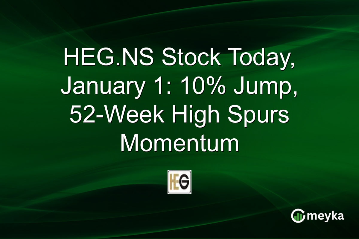 HEG.NS Stock Today, January 1: 10% Jump, 52-Week High Spurs Momentum