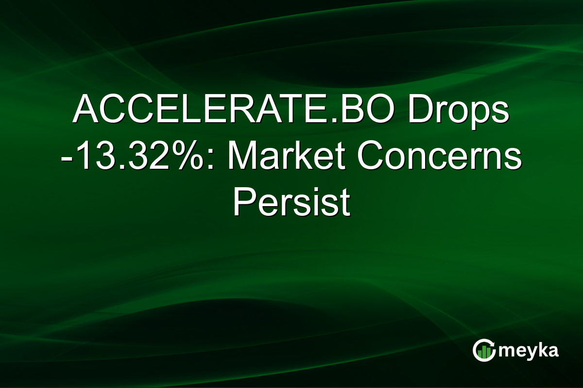 ACCELERATE.BO Drops -13.32%: Market Concerns Persist