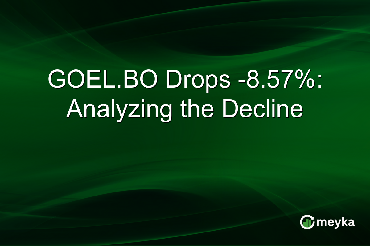 GOEL.BO Drops -8.57%: Analyzing the Decline