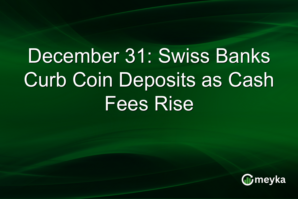 December 31: Swiss Banks Curb Coin Deposits as Cash Fees Rise