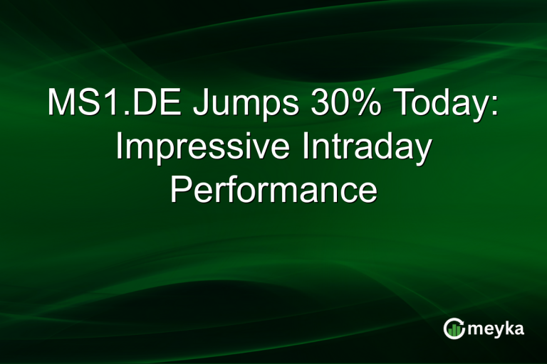 MS1.DE Jumps 30% Today: Impressive Intraday Performance