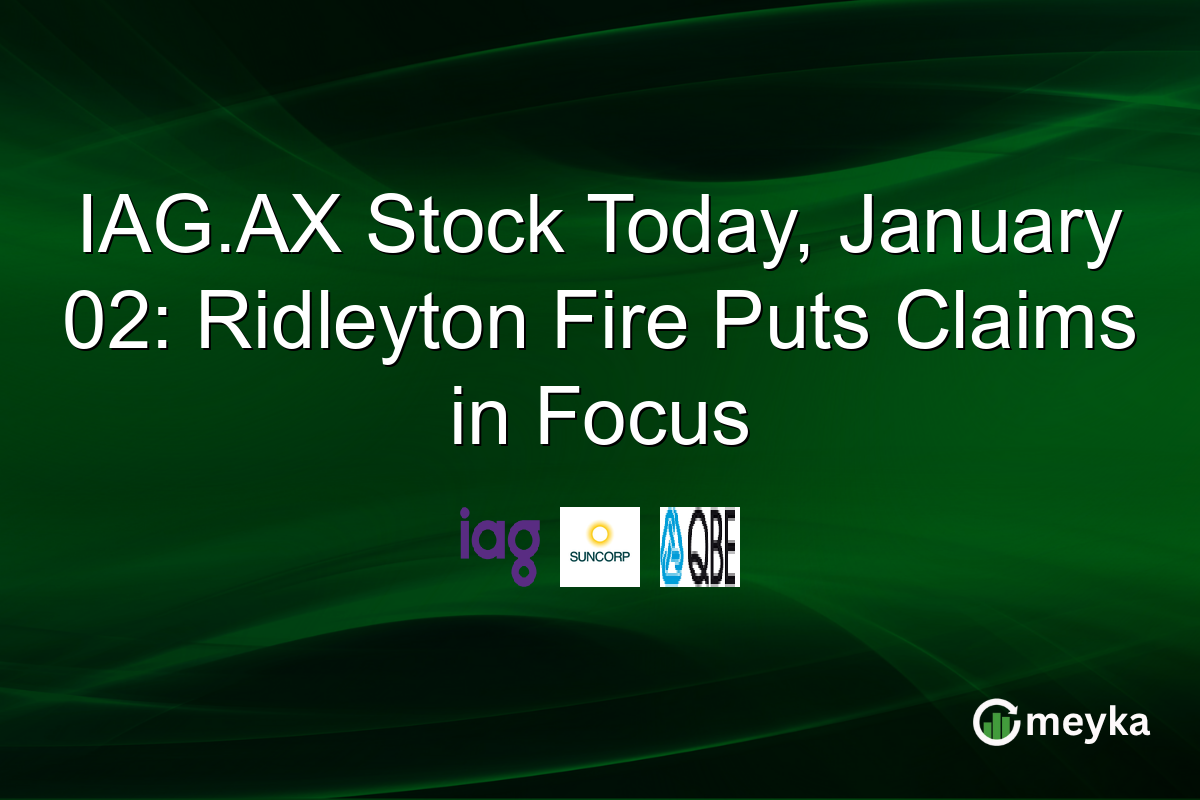 IAG.AX Stock Today, January 02: Ridleyton Fire Puts Claims in Focus