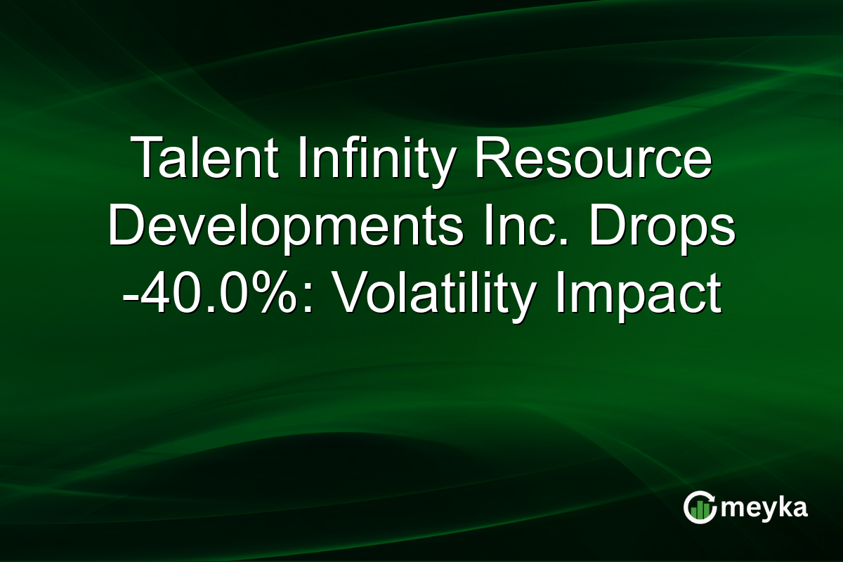 Talent Infinity Resource Developments Inc. Drops -40.0%: Volatility Impact