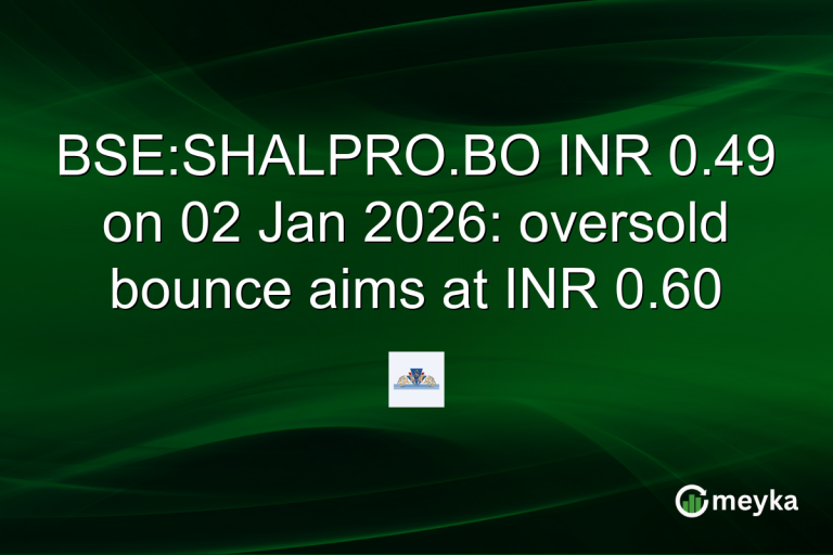 BSE:SHALPRO.BO INR 0.49 on 02 Jan 2026: oversold bounce aims at INR 0.60
