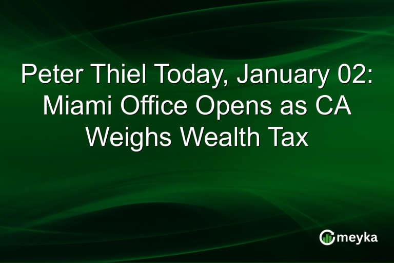 Peter Thiel Today, January 02: Miami Office Opens as CA Weighs Wealth Tax