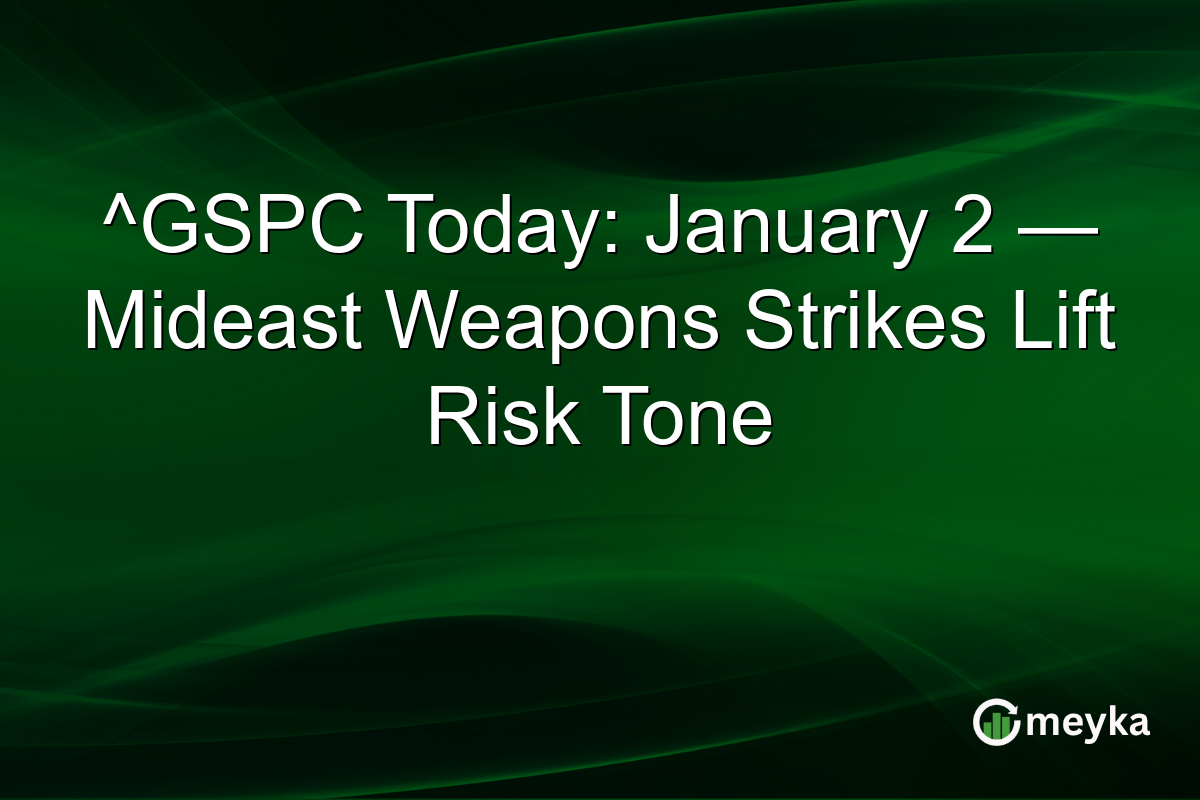 ^GSPC Today: January 2 — Mideast Weapons Strikes Lift Risk Tone