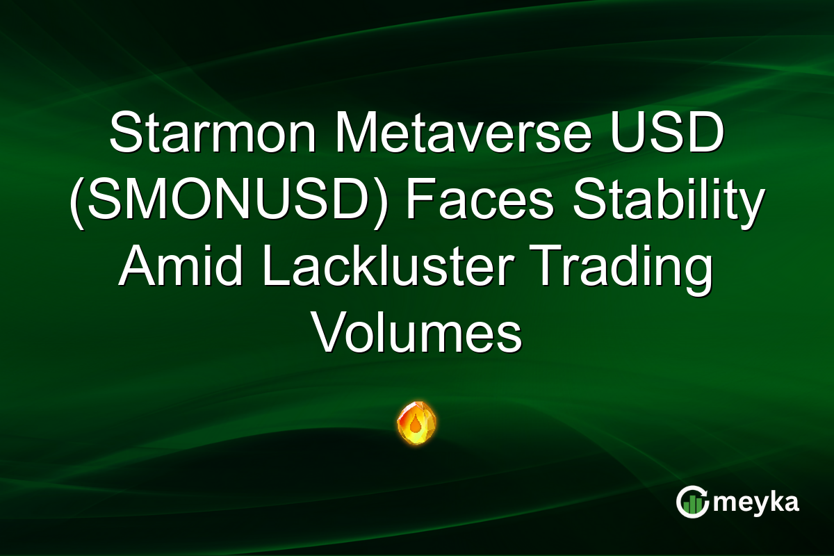 Starmon Metaverse USD (SMONUSD) Faces Stability Amid Lackluster Trading Volumes