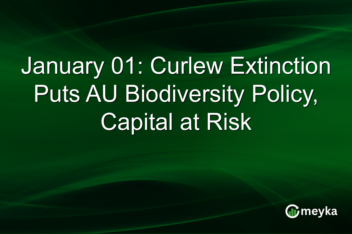 January 01: Curlew Extinction Puts AU Biodiversity Policy, Capital at Risk