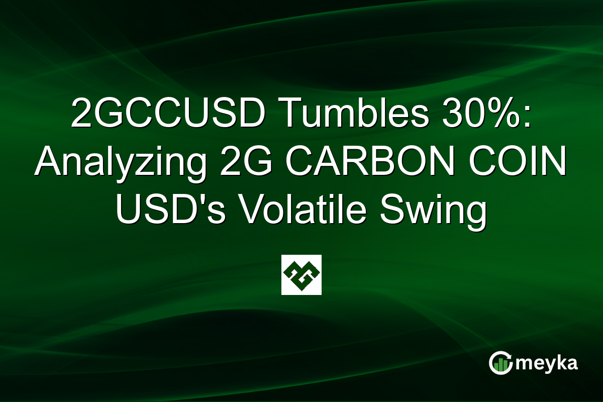 2GCCUSD Tumbles 30%: Analyzing 2G CARBON COIN USD's Volatile Swing