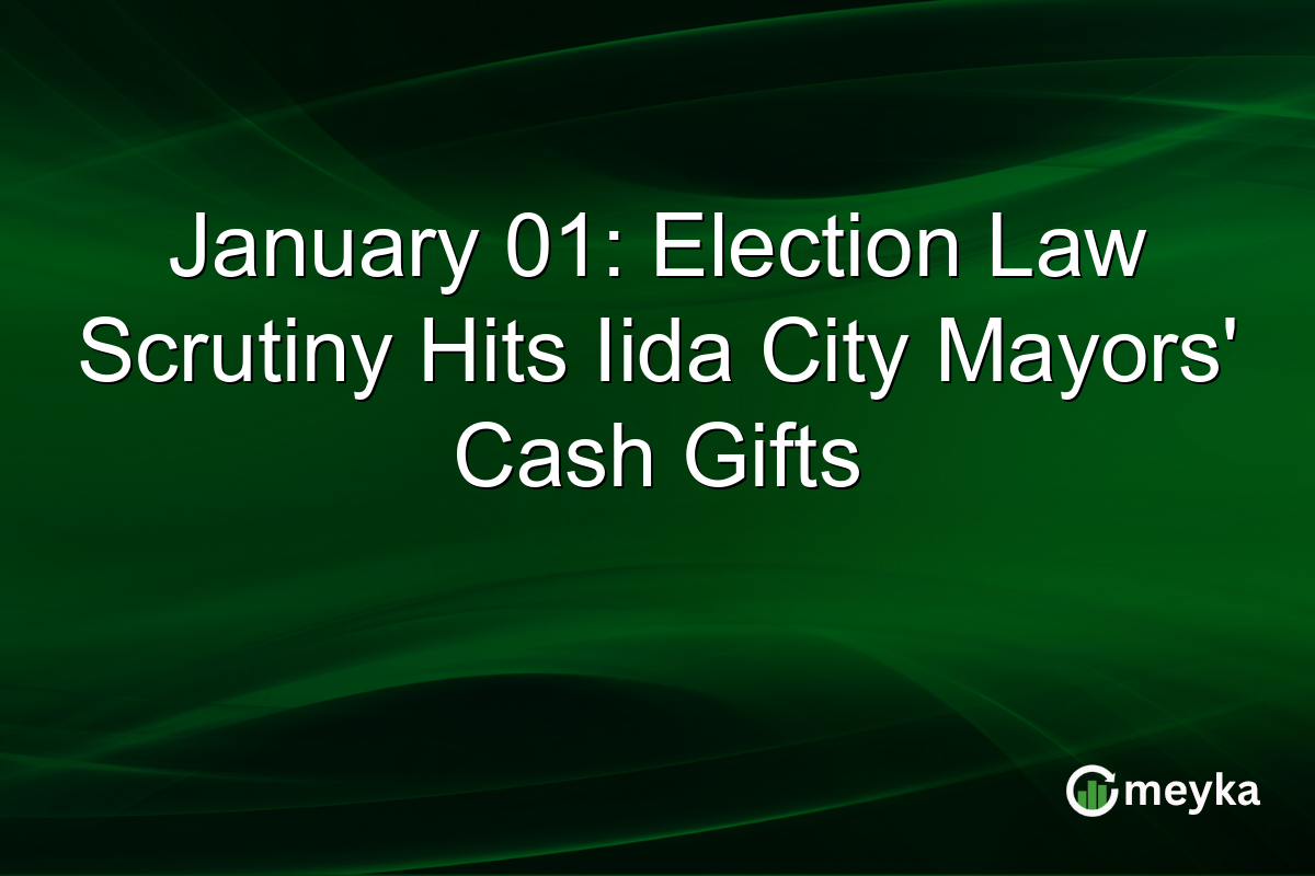 January 01: Election Law Scrutiny Hits Iida City Mayors' Cash Gifts