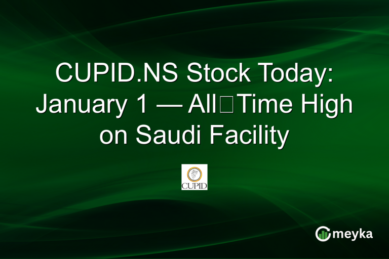 CUPID.NS Stock Today: January 1 — All‑Time High on Saudi Facility