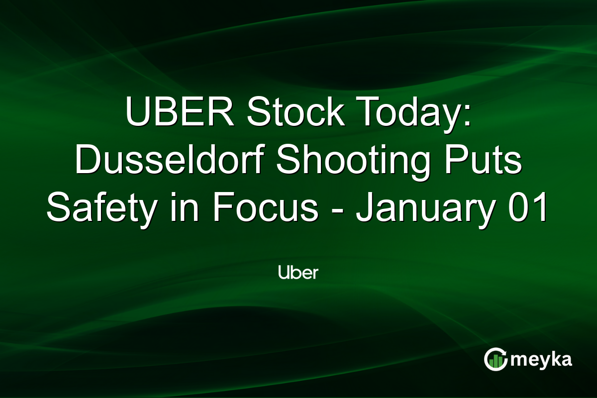 UBER Stock Today: Dusseldorf Shooting Puts Safety in Focus - January 01