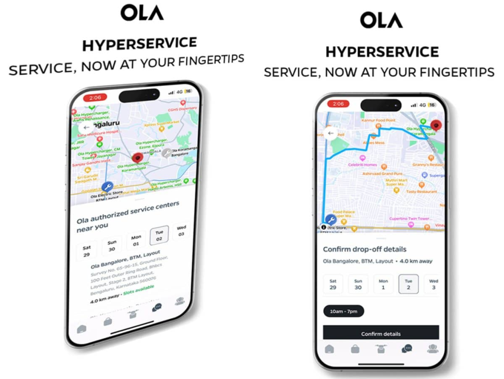 Manufacturing India Today Source: Ola Electric launches in-app service appointment